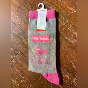 Hot Sox Pink and Gray Casual Socks with Playful Design